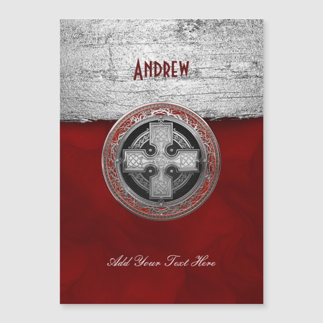 [100] Anktens keltiska Helig Silver Knot Kor (Framsida)