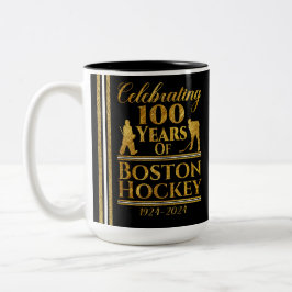 100 år av Boston Hockey Två-Tonad Mugg