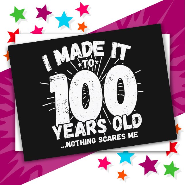 100 År Gammal Sarksatisk Meme Rolig 100-årsdag Vykort (Skapare uppladdad)