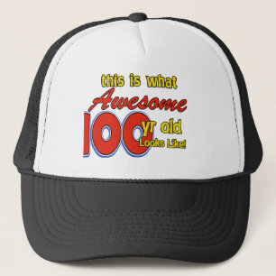 100 ÅR GAMMALA FÖDELSEDAGDESIGNER KEPS