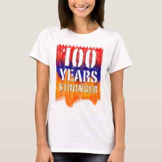 100 år starkare armeniska kvinnor grundläggande tee shirt