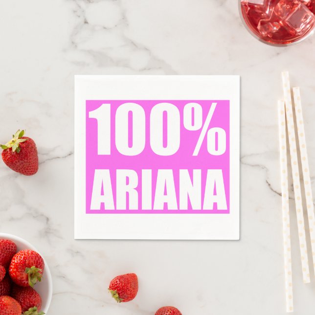 100 % Ariana namn Pappersservett (Insitu)