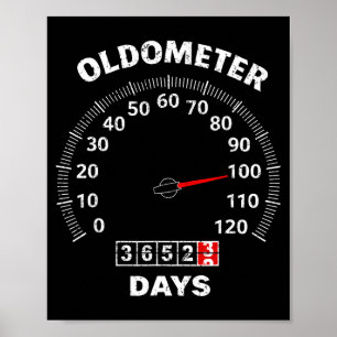 100-års födelsedag oldometer noll till 100 år bil poster