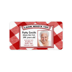 100 års gamla etiketter - Enkel att anpassa Adressetikett