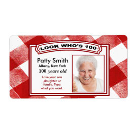 100 års gamla etiketter - Enkel att anpassa Fraktsedel