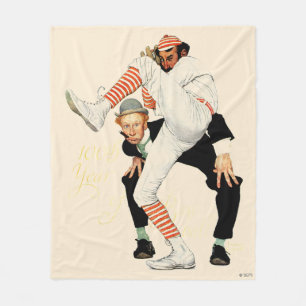 100. Årsdag av baseball Fleecefilt