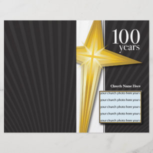 100-årsdag för kyrkan reklamblad