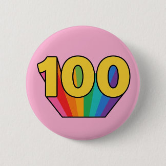 100-årsdag Regnbågsfirande Pin Badge Knapp