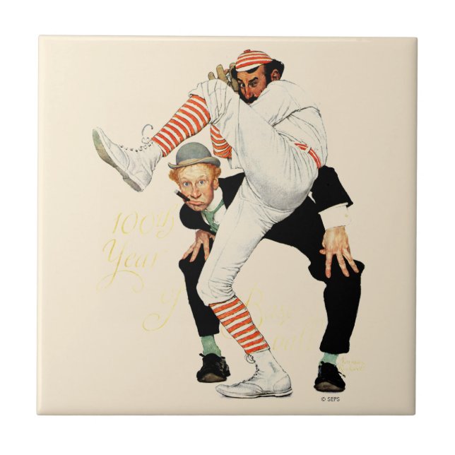 100-årsdagen av basket kakelplatta (Framsidan)