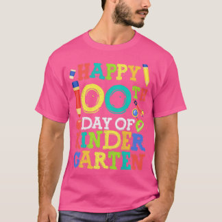 100-årsdagen av Kindergarten-cute i lycklig tillba T Shirt
