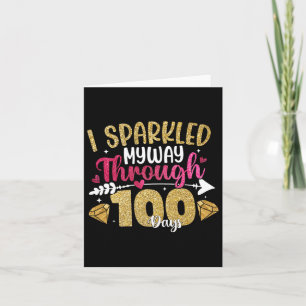 100-årsdagen av skolan i Studenter är 100 dagar sm Kort
