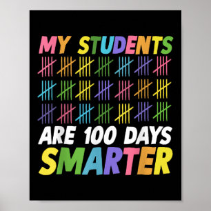 100-årsdagen av skolan i Studenter är 100 dagar sm Poster