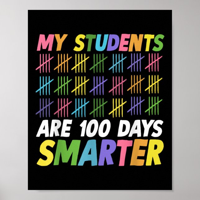 100-årsdagen av skolan i Studenter är 100 dagar sm Poster (Framsidan)