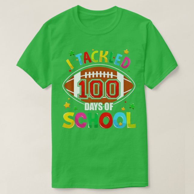 100-årsdagen av skolan - jag tog upp 100 dagar i s t shirt (Design framsida)