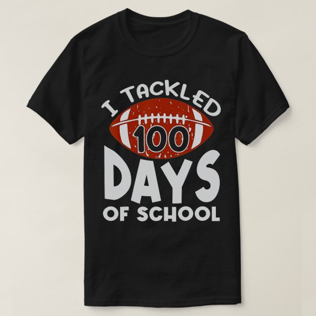 100-årsdagen av skolan tog jag upp 100 dagar i sko t shirt (Design framsida)