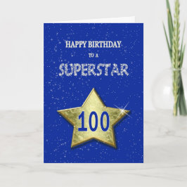 100-årsdagen för en superstjärna kort