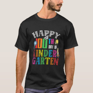100-årsdagen för Kinder Garten 100 dagar i Lycklig T Shirt