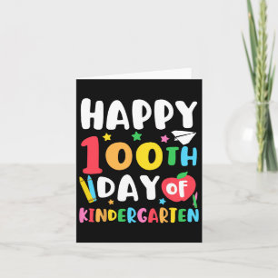 100-årsdagen för Kindergarten Lärare Kids 100 D Kort