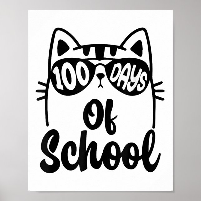 100-årsdagen för skollärarbarn 100 dagar poster (Framsidan)