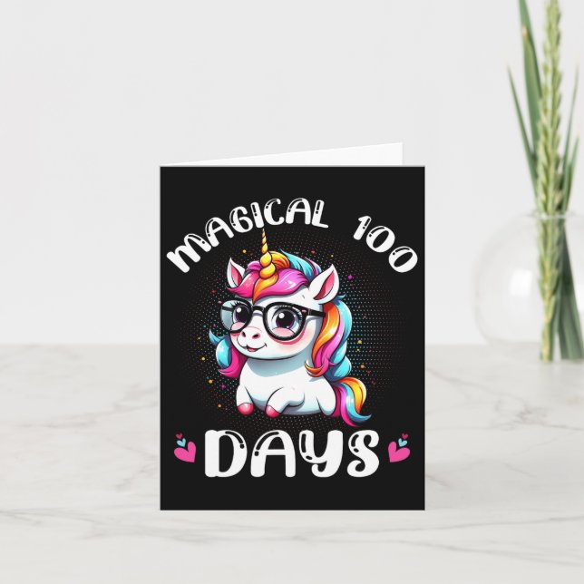 100-årsdagen för skollärare - barn Lycklig 100 Kort (Framsida)