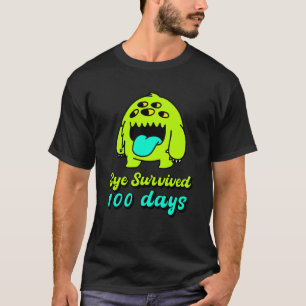 100-årsdagen för skolmonster Kids Öga Överlevt 100 T Shirt
