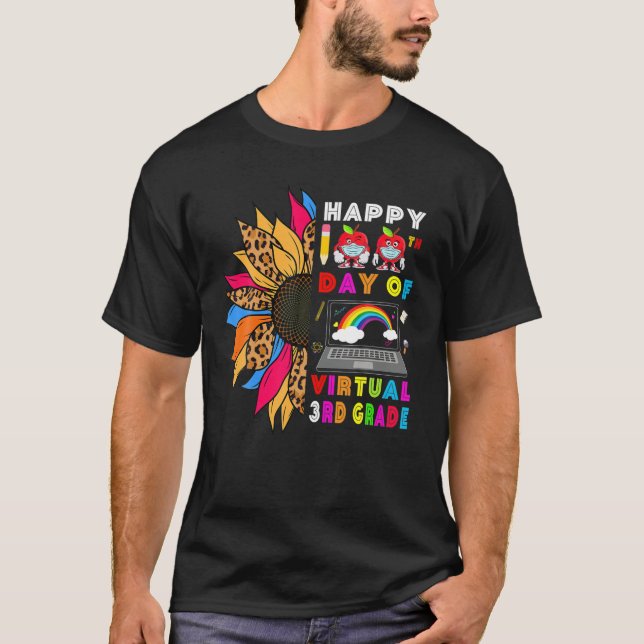 100-årsdagen för Virtuellt solflöde i skolan 3:e k T Shirt (Framsida)
