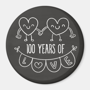 100-årsjubiléet av Hearter från Massik Chalk Magnet