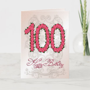 100-årskort med ro och löv kort