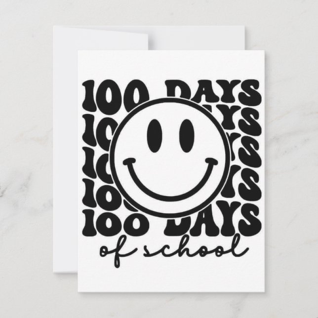 100 artiklar för 100 skoldagar tack kort (Framsida)