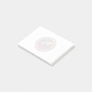 [100] Assyrian Winged Bull: Silver & Black Lamassu Post-it Block