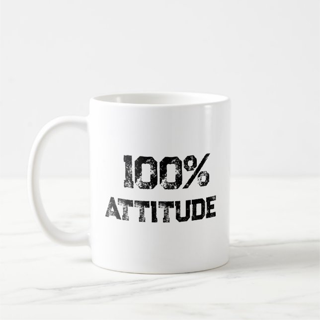 100% ATTITYD – Anpassningsbar kontorspresent för s Kaffemugg (Vänster)
