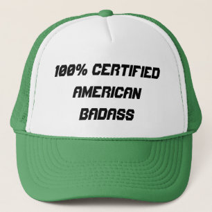 100% auktoriseradamerikan Badass Truckerkeps
