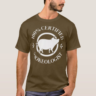 100 Auktoriseraders rökolog, BBQ-gåva T Shirt