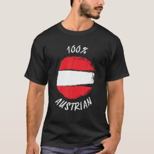 100 Austrian Shirt Proud Austria Shirt Flagga Aust T