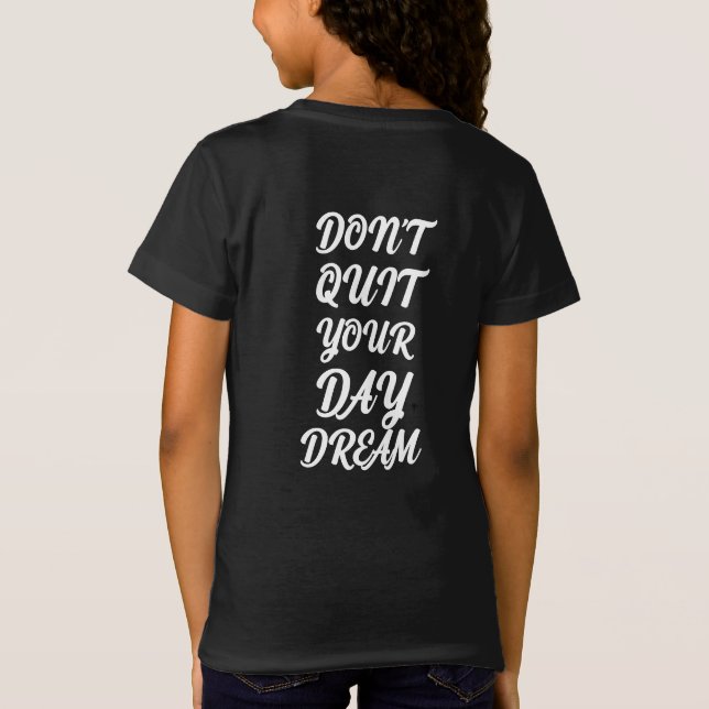 100 % av de kammade ringspun bomull-ungarna ord tr t shirt (Baksida)