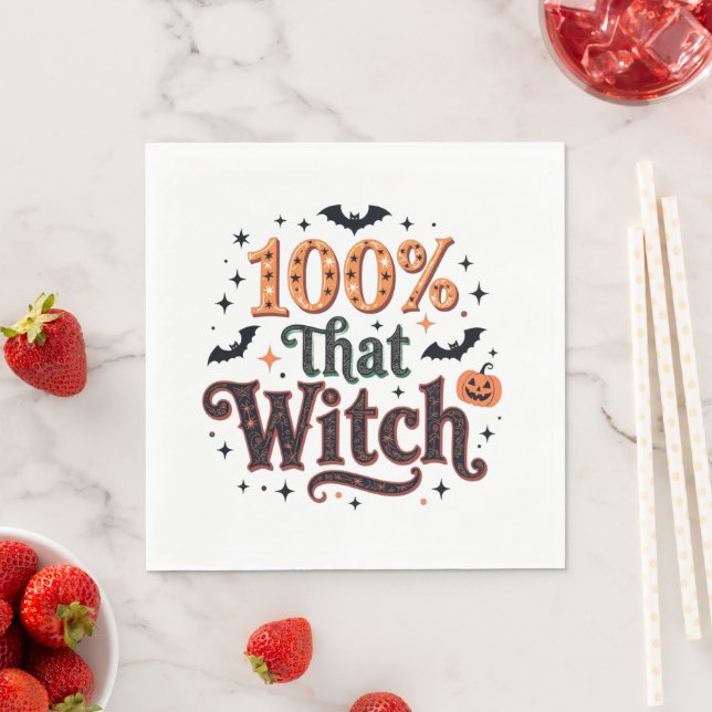 100 % av den där häxan pappersservett (Insitu)