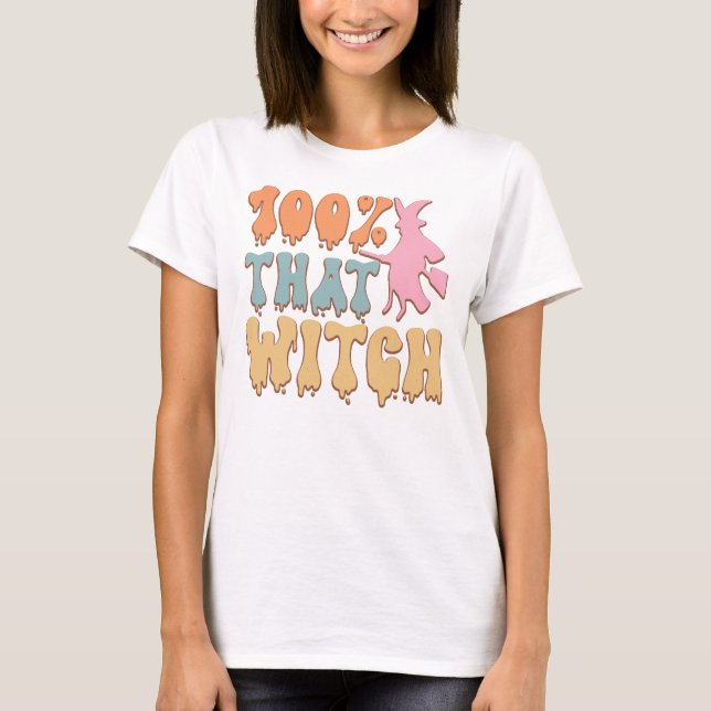 100 % av den där viska halloween-citat t shirt (Framsida)