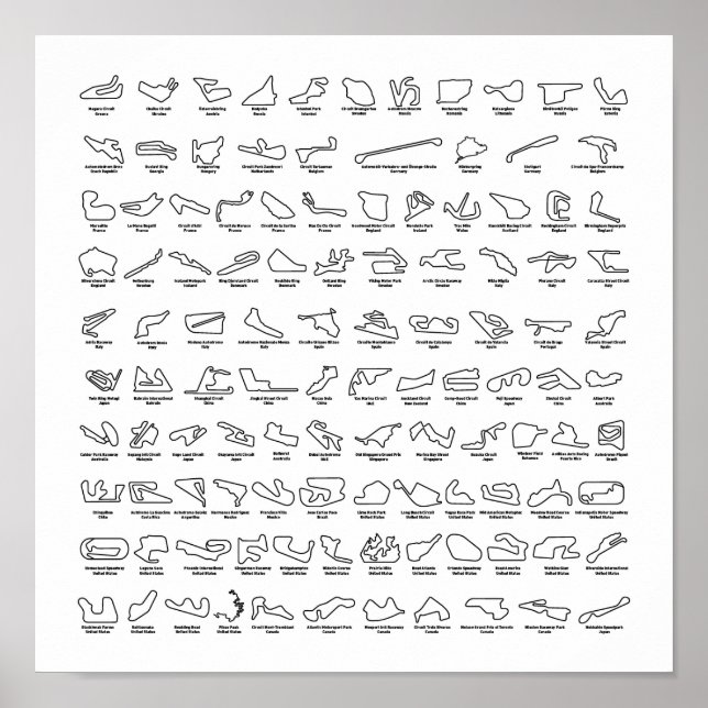 100 av världens bästa rack poster (Framsidan)