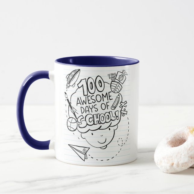 100 Awesome Days Of School Mugg (Med munk)