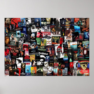 100 Bästa skräckfilmer från hela tidsinsamlingen Poster