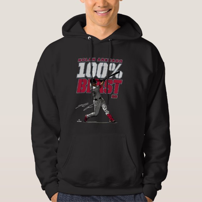 100 Beast Nolan Arenado St Louis MLBPA Hoodie (Framsida)