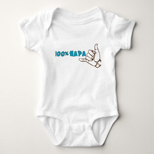 100% bekläda för Hapa baby Tee (Framsida)