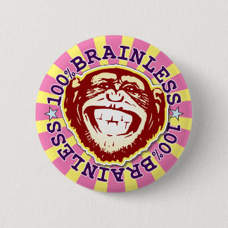 100 % bekväm monkey Badge med Funky Knapp