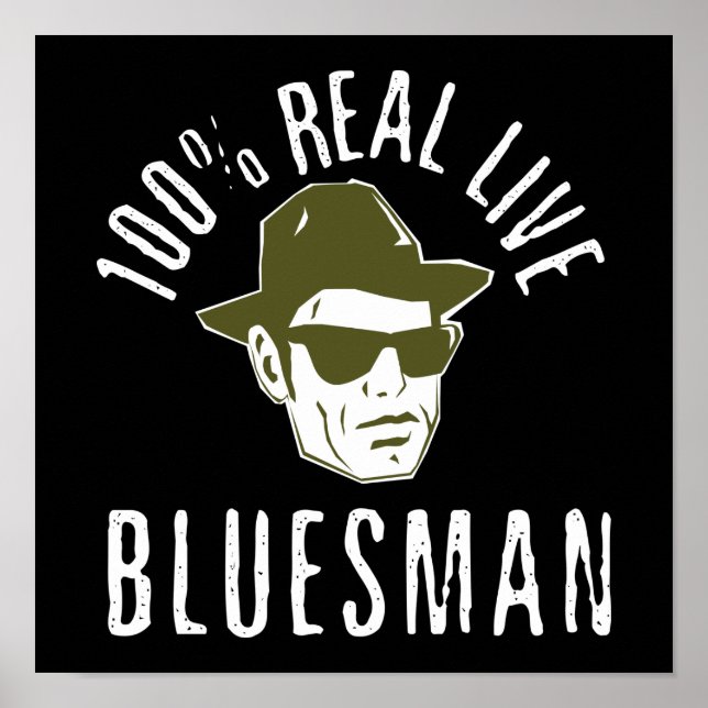 100 % Bluesman Print Poster (Framsidan)
