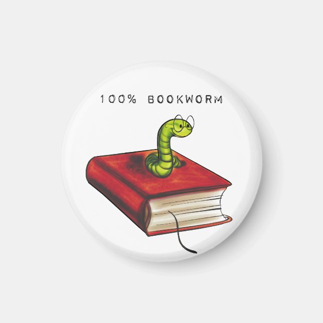 100 % bokmask magnet (Framsidan)