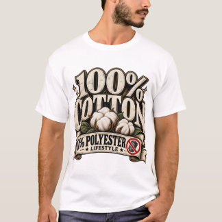 100% BOMULL / 0% POLYESTER LIVSSTIL T SHIRT