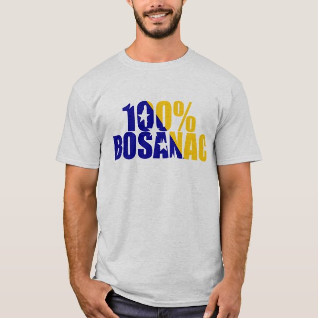 100% Bosanac T-tröja (allt färgar), T Shirt (Framsida)