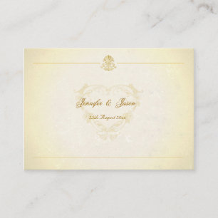 100 Bröllop Vintage Parchment Papper Tilläggskort
