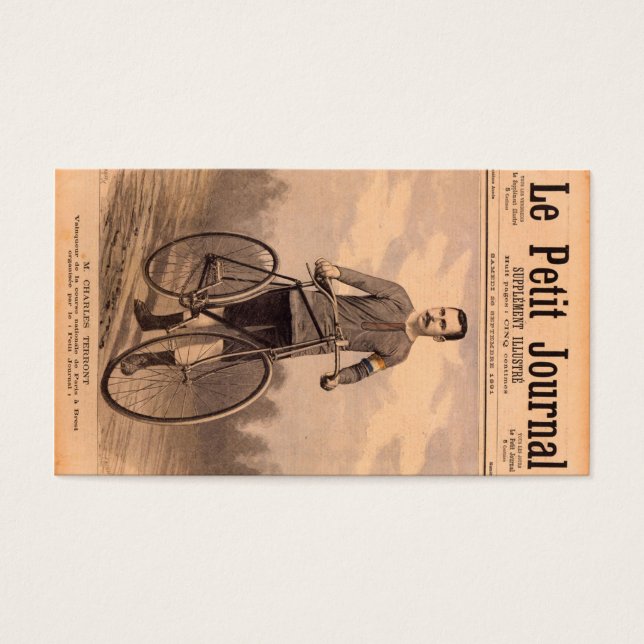 100 Cartes de visite 1er tour de France Visitkort (Framsidan)