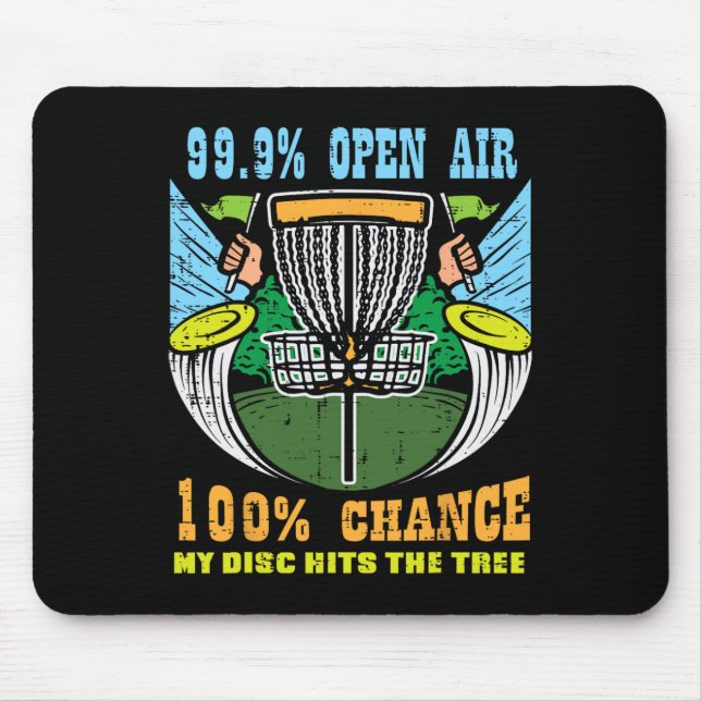 100 % chance Disk träffar Träd Frisbee Golf Manar Musmatta (Framsidan)